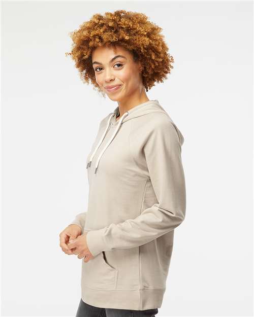 Independent Trading Co. SS1000 Unisex Icon Lightweight Loopback Terry Hooded Sweatshirt - Side view