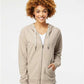 Independent Trading Co. SS1000Z Unisex Icon Lightweight Loopback Terry Full-Zip Hooded Sweatshirt - Front view
