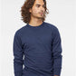 Independent Trading Co. SS1000C Unisex Icon Lightweight Loopback Terry Crewneck Sweatshirt - Front view