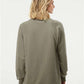 Independent Trading Co. SS1000C Unisex Icon Lightweight Loopback Terry Crewneck Sweatshirt - Back view
