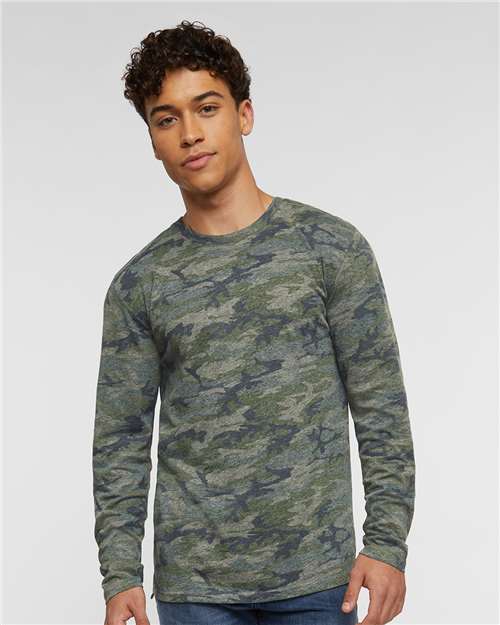 LAT 6918 Unisex Fine Jersey Long Sleeve Tee - Front view