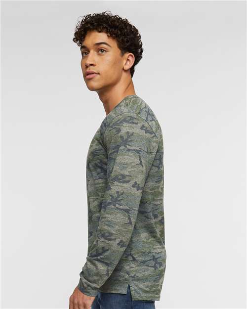 LAT 6918 Unisex Fine Jersey Long Sleeve Tee - Side view