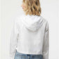 Independent Trading Co. EXP64CRP Women's Lightweight Quarter-Zip Pullover Crop Windbreaker - Back view