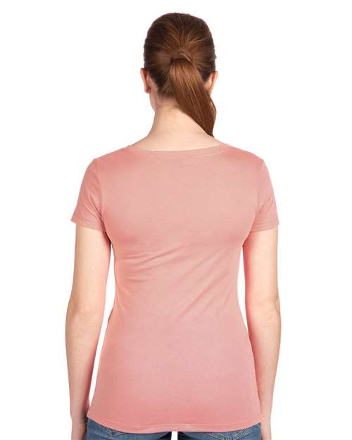 Next Level 1540 Women's Ideal V-Neck Tee - Back view