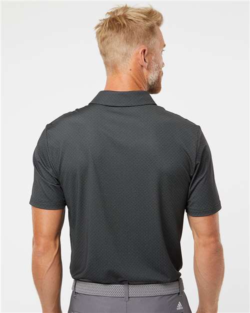 Adidas A498 Men's Ultimate365 Diamond Dot Print Polo - Back view