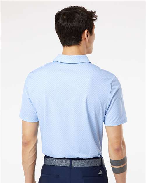 Adidas A498 Men's Ultimate365 Diamond Dot Print Polo - Back view