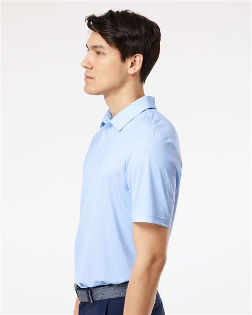 Adidas A498 Men's Ultimate365 Diamond Dot Print Polo - Side view