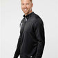 Adidas A482 Men's 3-Stripes Double-Knit Quarter-Zip Pullover - Side view