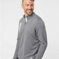 Adidas A482 Men's 3-Stripes Double-Knit Quarter-Zip Pullover - Side view