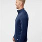 Adidas A482 Men's 3-Stripes Double-Knit Quarter-Zip Pullover - Side view