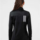 Adidas A483 Women's 3-Stripes Double Knit Full-Zip Jacket - Back view