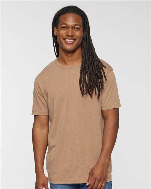 LAT 6902 Unisex Vintage Wash Tee - Front view