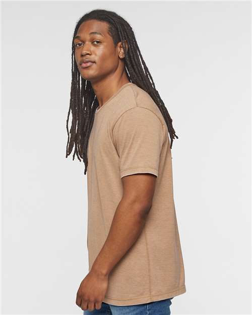 LAT 6902 Unisex Vintage Wash Tee - Side view