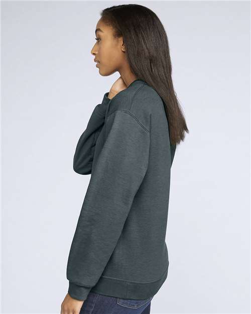 Gildan SF000 Unisex Softstyle? Midweight Crewneck Sweatshirt - Side view