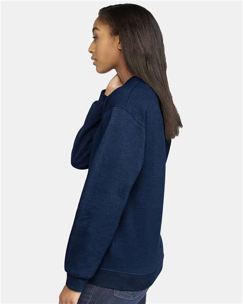 Gildan SF000 Unisex Softstyle? Midweight Crewneck Sweatshirt - Side view