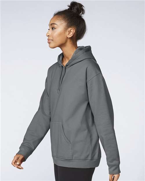 Gildan SF500 Unisex Softstyle? Midweight Hooded Sweatshirt - Side view