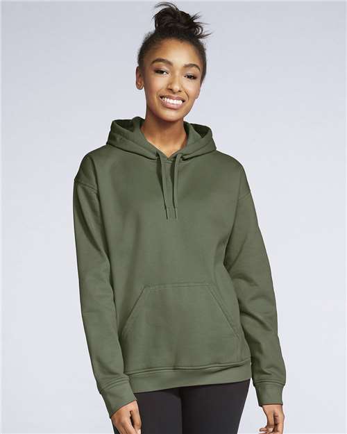 Gildan SF500 Unisex Softstyle? Midweight Hooded Sweatshirt - Front view