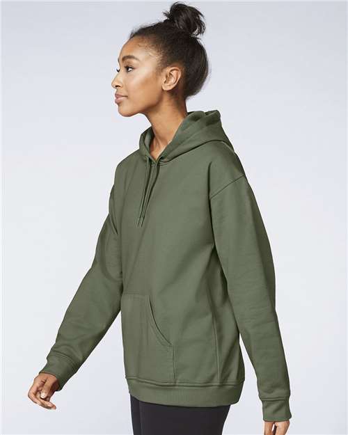 Gildan SF500 Unisex Softstyle? Midweight Hooded Sweatshirt - Side view