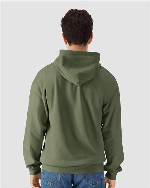 Gildan SF600 Unisex Softstyle? Midweight Full-Zip Hooded Sweatshirt - Back view