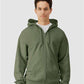 Gildan SF600 Unisex Softstyle? Midweight Full-Zip Hooded Sweatshirt - Front view