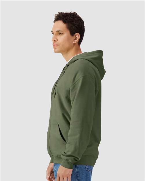 Gildan SF600 Unisex Softstyle? Midweight Full-Zip Hooded Sweatshirt - Side view