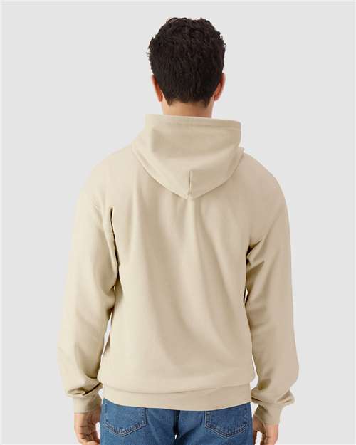 Gildan SF600 Unisex Softstyle? Midweight Full-Zip Hooded Sweatshirt - Back view