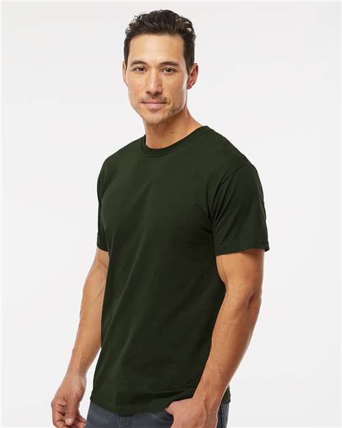 M&O 4800 Men's Gold Soft Touch T-Shirt - Side view