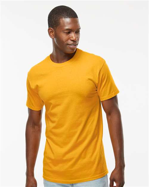M&O 4800 Men's Gold Soft Touch T-Shirt - Front view