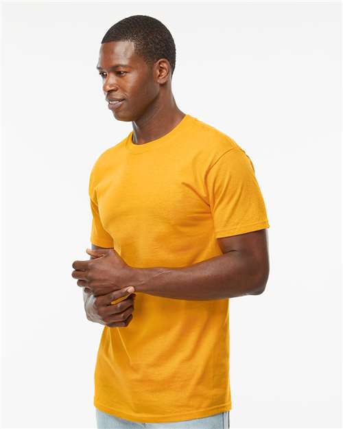 M&O 4800 Men's Gold Soft Touch T-Shirt - Side view