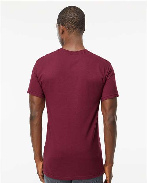 M&O 4800 Men's Gold Soft Touch T-Shirt - Back view