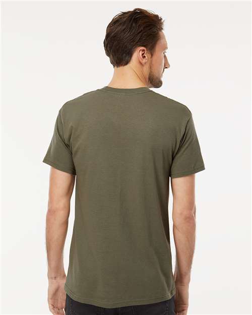 M&O 4800 Men's Gold Soft Touch T-Shirt - Back view