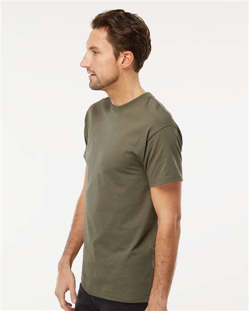 M&O 4800 Men's Gold Soft Touch T-Shirt - Side view