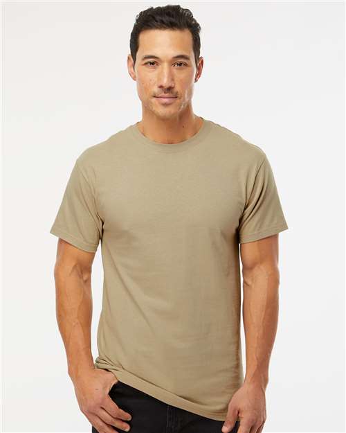 M&O 4800 Men's Gold Soft Touch T-Shirt - Front view