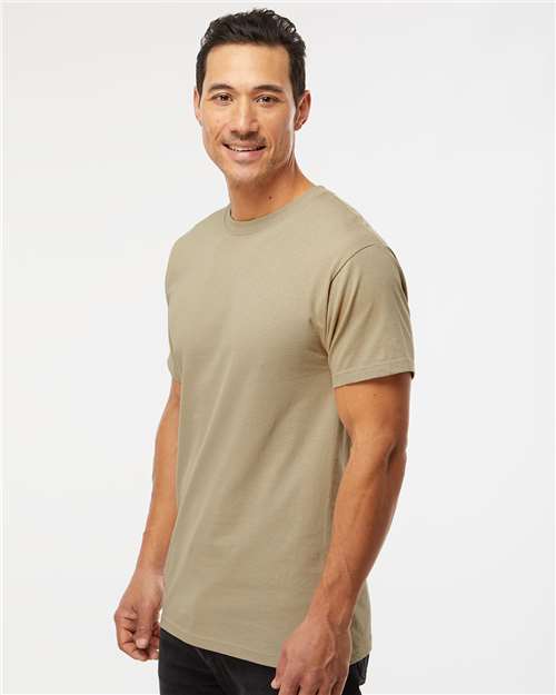 M&O 4800 Men's Gold Soft Touch T-Shirt - Side view