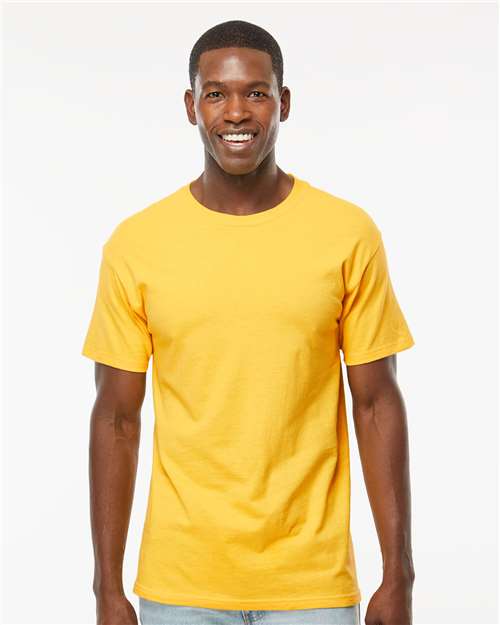 M&O 4800 Men's Gold Soft Touch T-Shirt - Front view