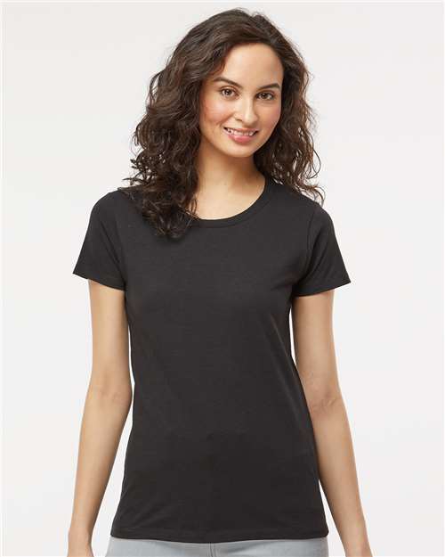 M&O 4810 Women's Gold Soft Touch T-Shirt - Front view