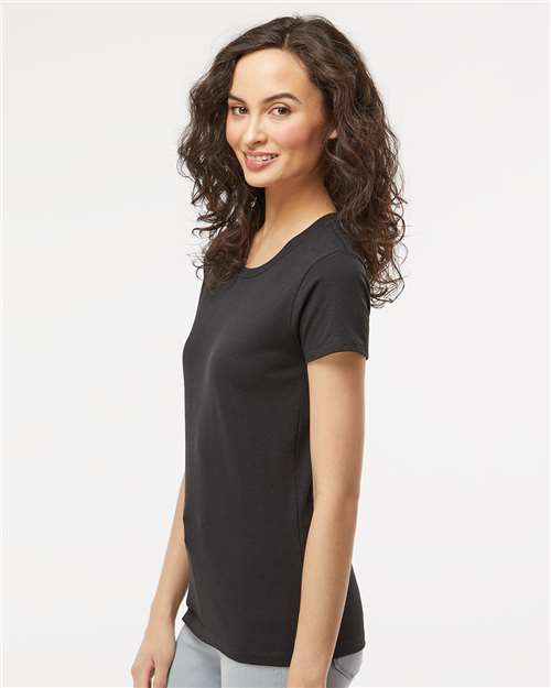 M&O 4810 Women's Gold Soft Touch T-Shirt - Side view
