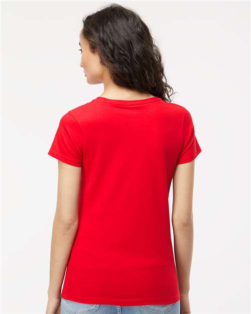 M&O 4810 Women's Gold Soft Touch T-Shirt - Back view