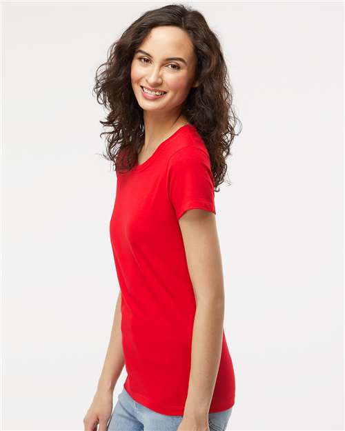 M&O 4810 Women's Gold Soft Touch T-Shirt - Side view