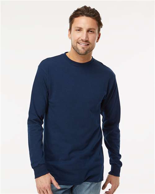 M&O 4820 Men's B-Tech Cotton-Feel T-Shirt - Front view