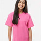 M&O 4850 Youth Gold Soft Touch T-Shirt - Front view