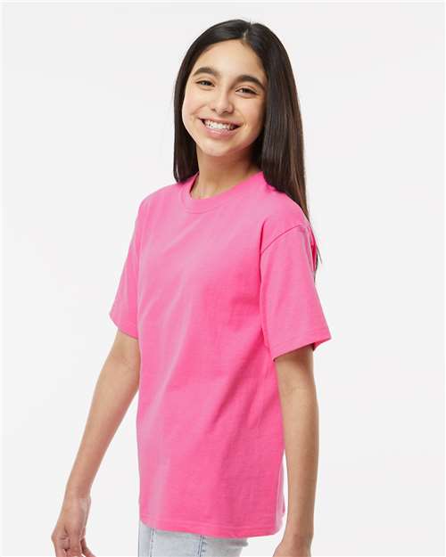 M&O 4850 Youth Gold Soft Touch T-Shirt - Side view