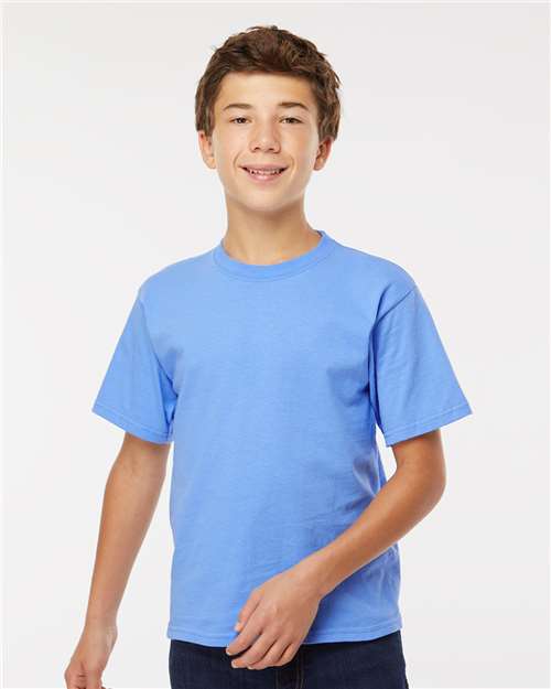 M&O 4850 Youth Gold Soft Touch T-Shirt - Front view