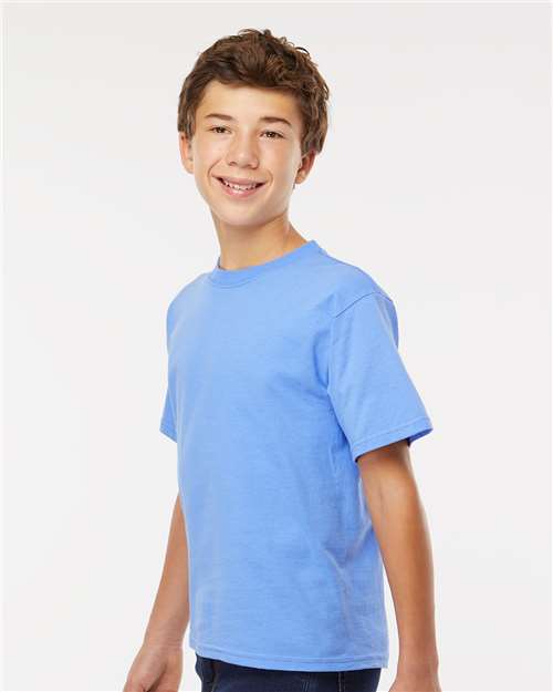 M&O 4850 Youth Gold Soft Touch T-Shirt - Side view