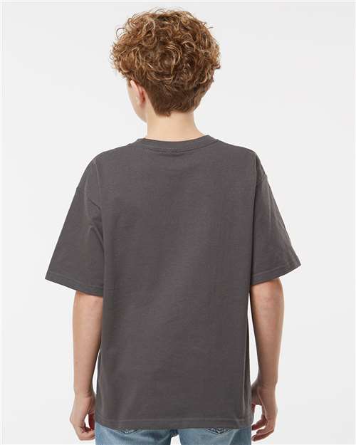 M&O 4850 Youth Gold Soft Touch T-Shirt - Back view