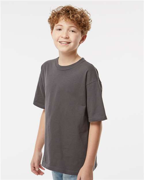 M&O 4850 Youth Gold Soft Touch T-Shirt - Side view