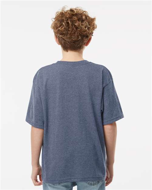 M&O 4850 Youth Gold Soft Touch T-Shirt - Back view