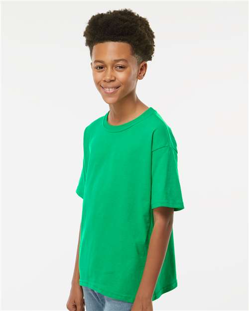 M&O 4850 Youth Gold Soft Touch T-Shirt - Side view