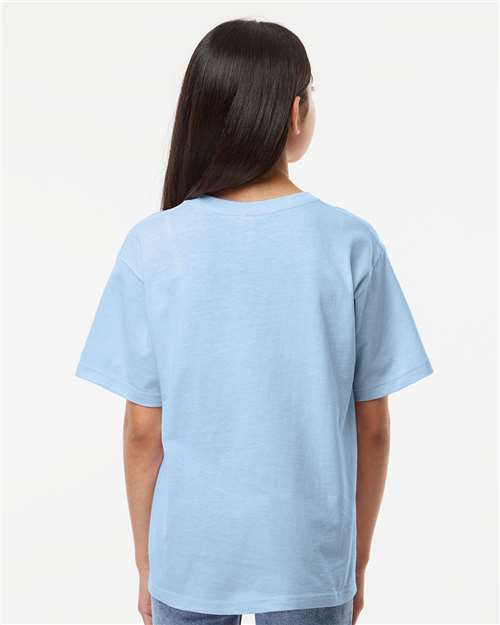 M&O 4850 Youth Gold Soft Touch T-Shirt - Back view