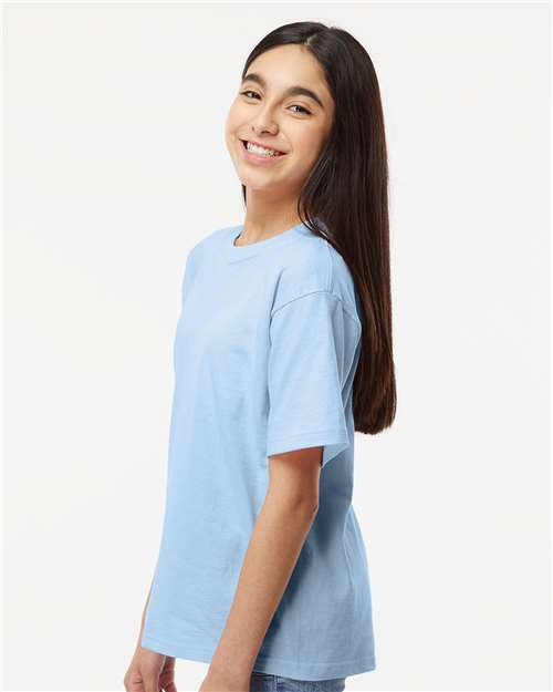 M&O 4850 Youth Gold Soft Touch T-Shirt - Side view